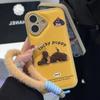 Embroidered Puppy Lanyard for Apple 16/17 Phone Case iPhone 15 Bulge Bag Candy Air Cushion 14 Bracket 13