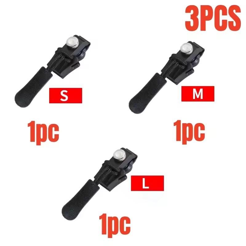 3-60Pcs Universal Zipper Repair Kit Quick Instant Detachable Zipper Head Replacement Zipper Slider Pull Jacket Bags Coat DIY Sew