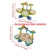 BPA Free Kids Drum Set Wear Resistant Musical Montessori Toys Jazz Drum Set Toys  Early Educational
