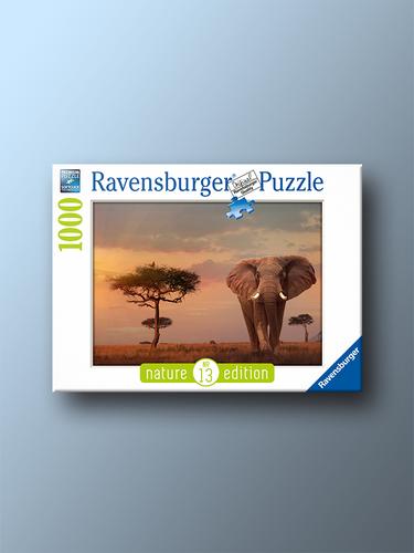 Ravensburger Jigsaw Puzzle 1000 Pieces - Elephants of Maasai Mara, Kenya