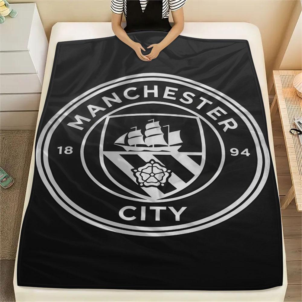 Neat MCFC Frames Blanket, High Quality Comfortable for All Seasons, Home Decor, Warmth and Comfort