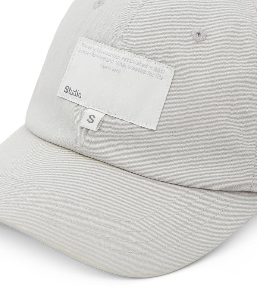 Eondeokeonteulolseutyudio Label Detail Ball Cap Ball Cap / S Label / Washed Grey