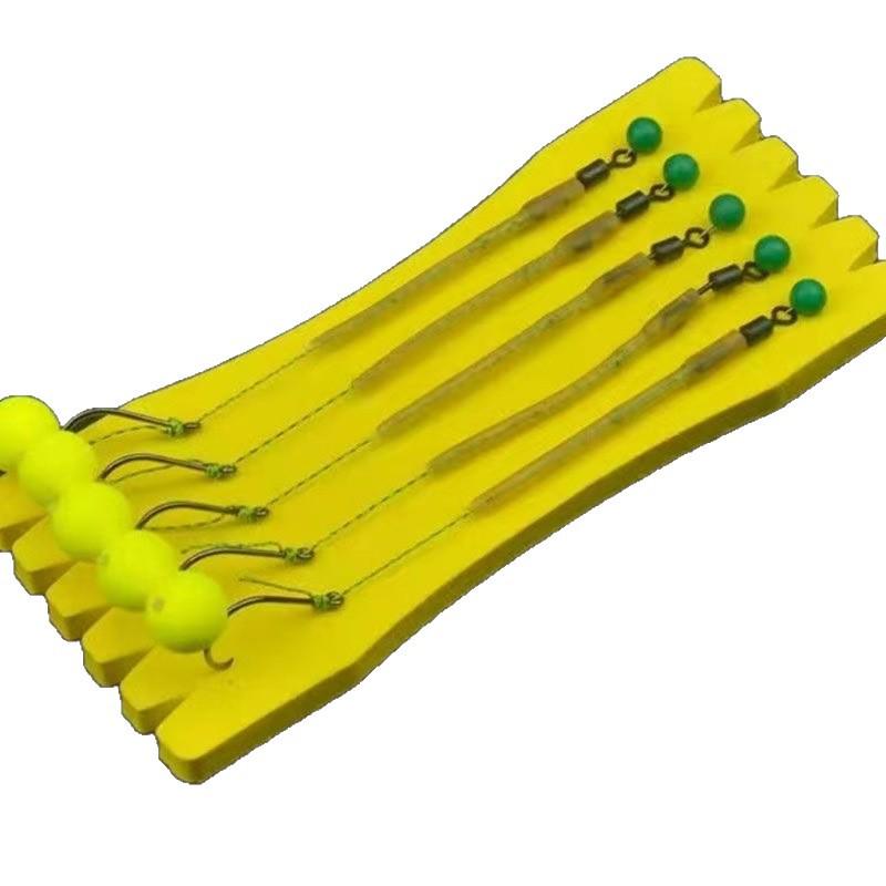 Montaje de Pesca de Fondo para Carpa con Micro-Plomo y Perla para Lago, Embalse y Pesca Salvaje