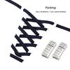 Elastic Laces Sneakers Luxury Diamond Magnetic Lock Shoelaces Without ties Kids Adult No Tie Shoe laces 8MM Width Flats Shoelace