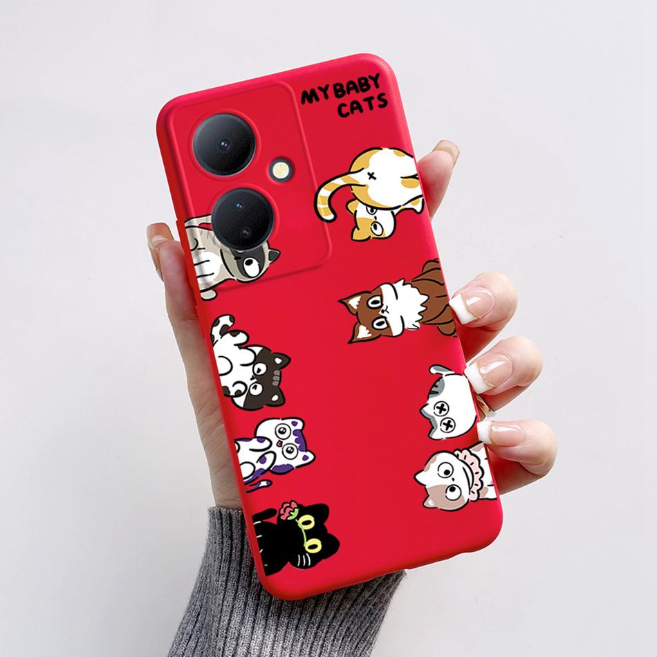 For Vivo V29 Lite 5G Case VIVOY78 Y 78 6.78'' Soft Cartoon Bear Frog Silicone Back Covers For Vivo Y78+ V29 Lite 5G Phone Cases