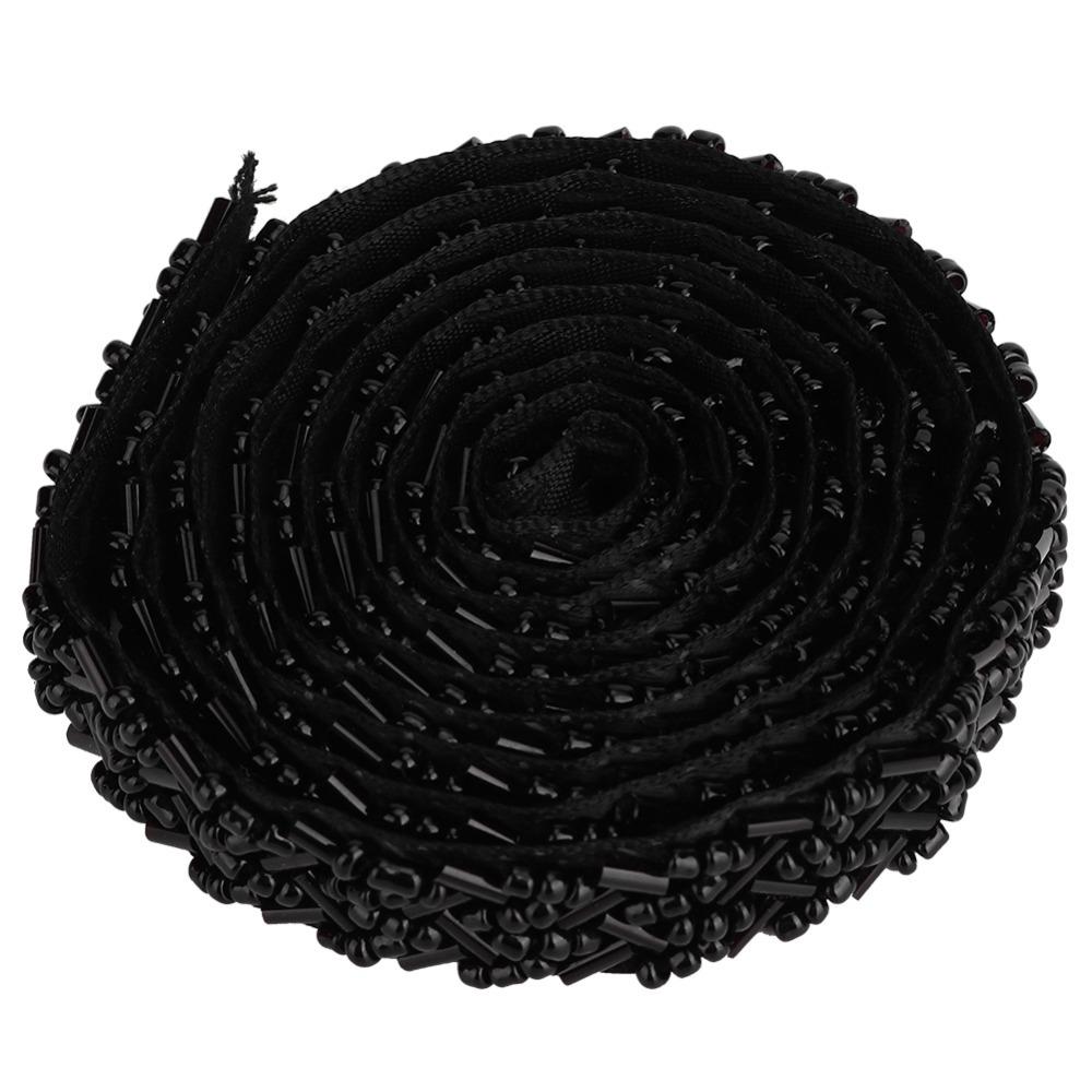 1pcs 1.5cm Width Pearl Ribbon Tape Square Tube Beads Double Eight Tube Beads Decorative Sewing Trim Lace Embellishment Tape