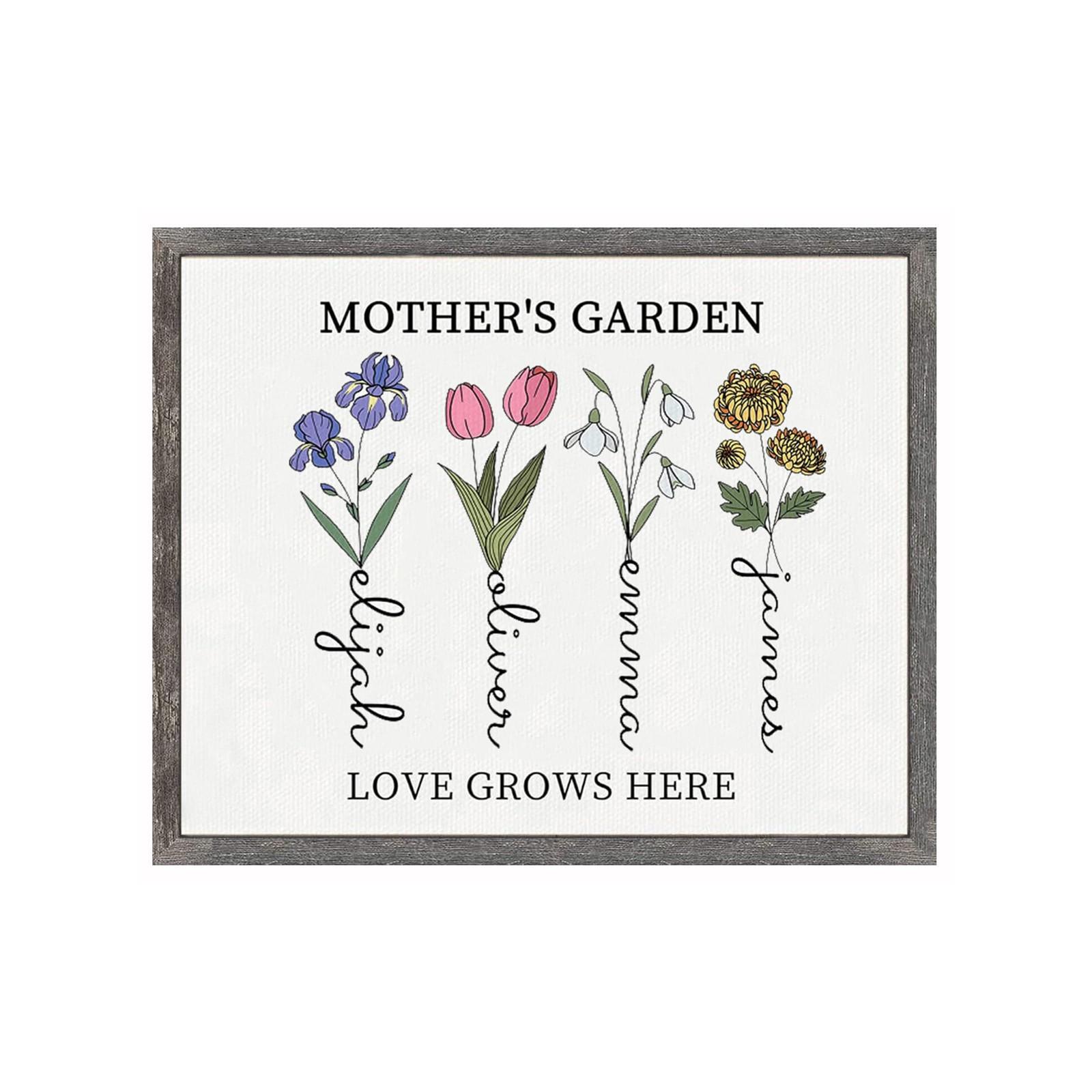 

Персонализированные деревянные вывески настенные художественные подарки на день рождения подарки бабушке от внуков One Size