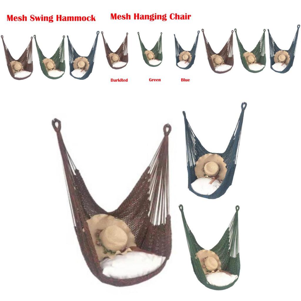 Rede de Balanço Cadeira de Rede Assento de Balanço Suspenso Com Almofada Em Pátio Jardim Externo