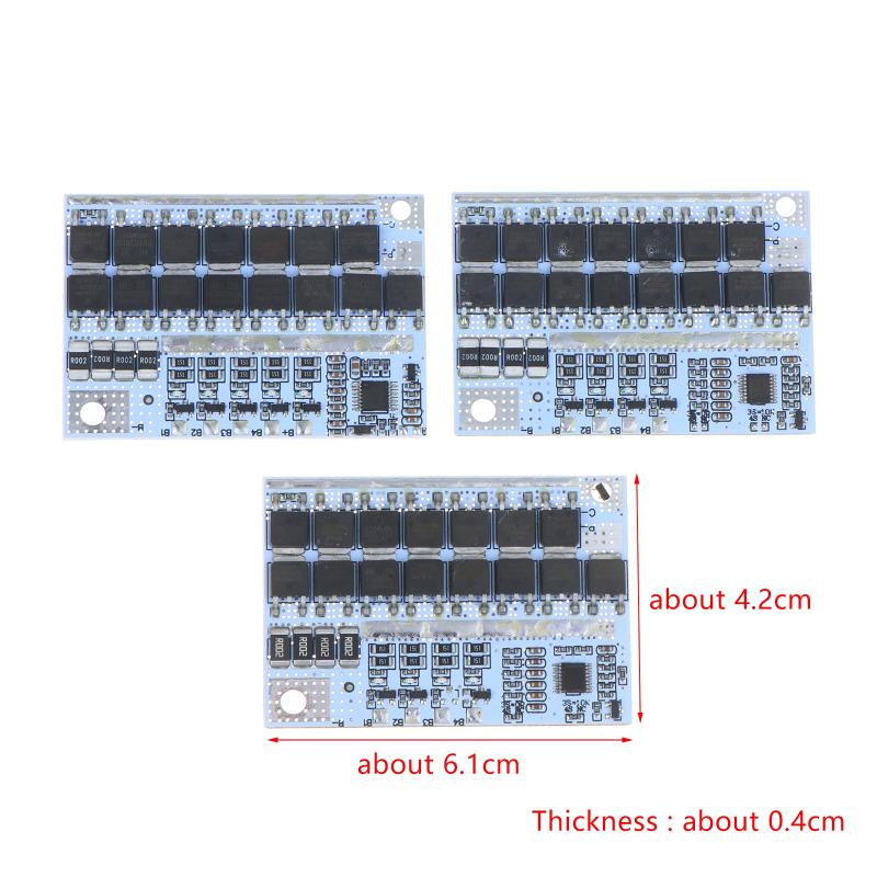 3S 4S 5S 3.7V 100A Bms Battery Protection Board With Balance For Diy Lithium Polymer Battery Pack