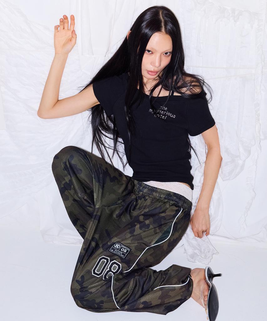 Miseutelieoseuhotel Patch Mesh Pants [Camo]