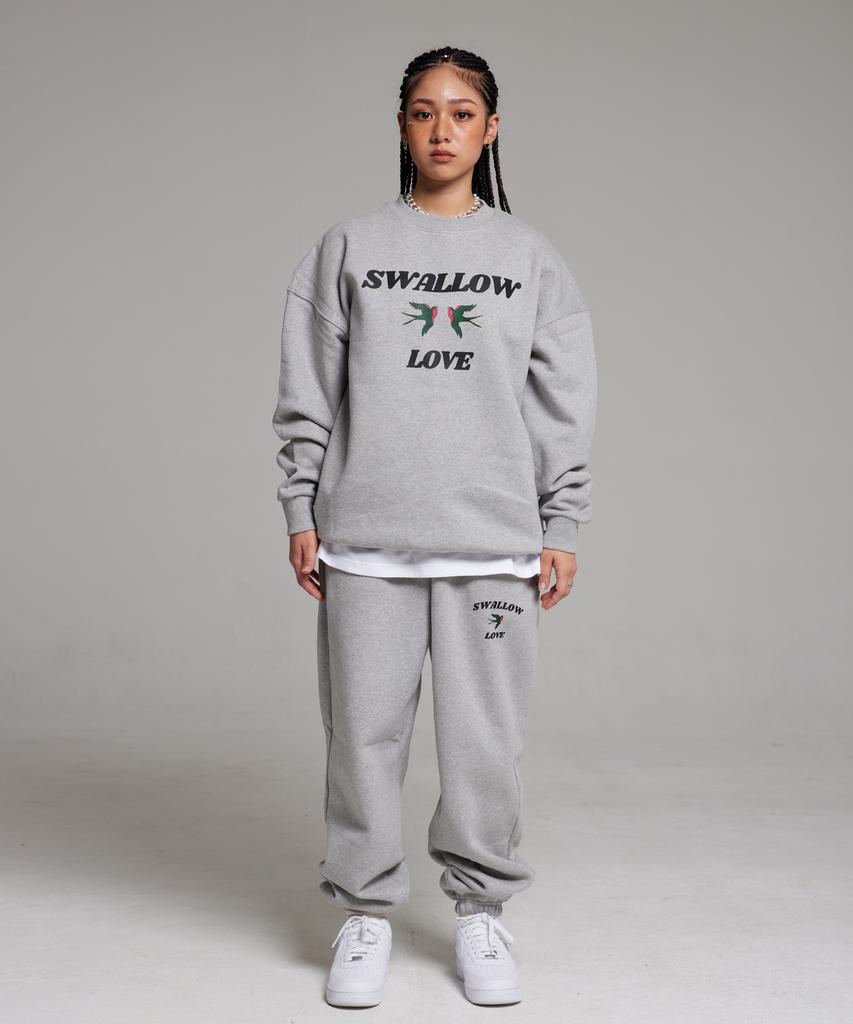 CREAM SODA LAB Swallow Love Training Jogger Pants Gray