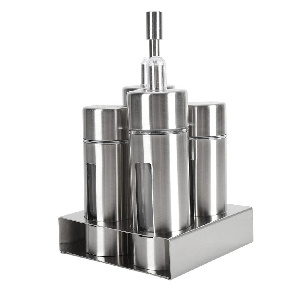 Spice Shaker 304 Stainless Steel with Viewing Window Pepper Shaker for Restaurant Home BBQ Salt 4