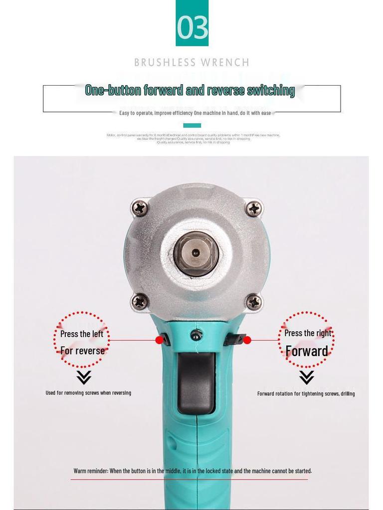 2106 Bürstenloser Hochdrehmoment Elektrischer Schlagschrauber für Gerüstbauer und Zimmerleute