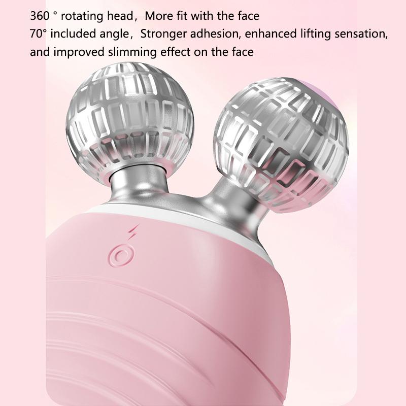 Multi-function Silicone Electric Facial Cleansing Brush Deep Clean Vibration Massage 3D Roller V-Face Skin Lifting and Firming