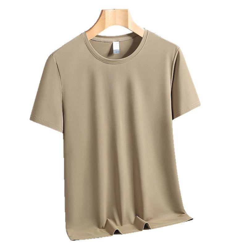 Short Sleeve T-Shirt Couple Body Shirt Interior Breathable Top Men's Crew Neck Half Sleeve Casual