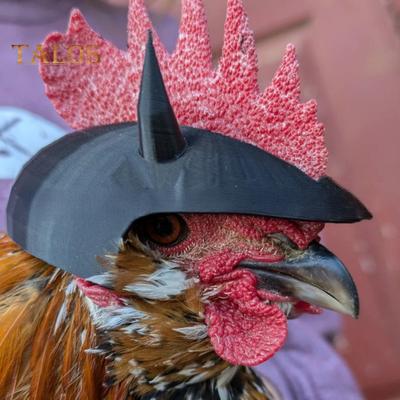 Chicken Helmet Hens Safety Hat with Adjustable Elastic Strap Mini Parrot Helmet Costume Accessories for Rooster Duck Parakeet Poultry