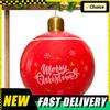 24 Inch PVC Inflatable Christmas Ball Outdoor Christmas Decorations New Years Christmas Ornaments Holiday Yard Lawn Porch Decor