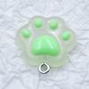 Luminous Resin Kitten Paw Pendant Charm Jewelry Accessory