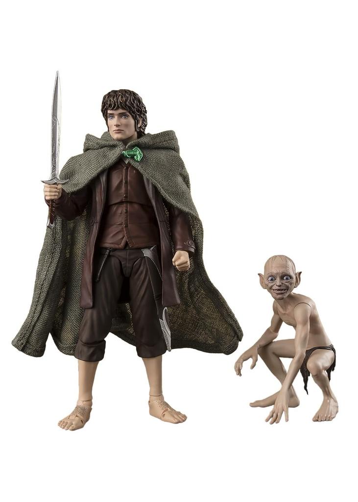 TAMASHII NATIONS S.H.Figuarts Frodo Baggins & Gollum (Lord of the Rings) Approximately 120mm PVC & ABS & Fabric Painted Movable Figure