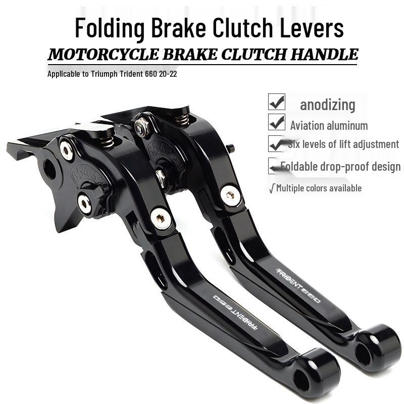 

Triumph Trident 660 (2020-22) Регулируемые тормозные и сцепные рычаги типа «бычьи рога» black black green