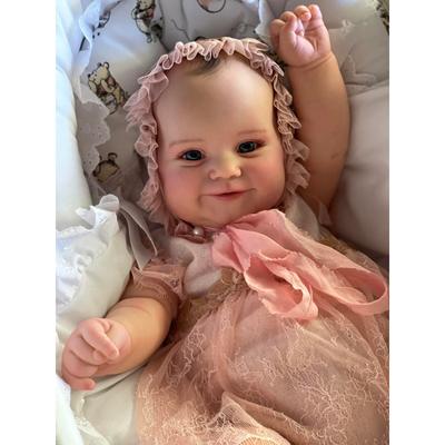 60 CM 3D Paint Skin Silicone Reborn Baby Toy Doll con vasi sanguigni per ragazza Art Bebe Realistico fatto a mano regalo di compleanno per bambini
