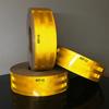 High Conspicuity Yellow Reflective Tape Prismatic Retro Reflector Sticker Waterproof Reflective Strip For Truck Trailer