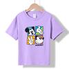 MC-40 MINISO 2026 Summer New Printed Cotton Round Neck T-shirt for Children Aged 1-16, Boys and Girls