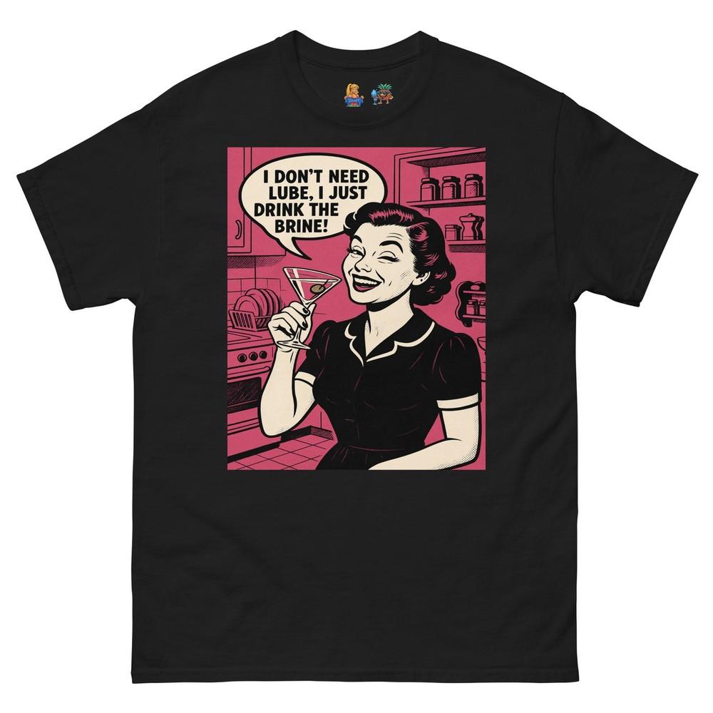 Nakládaná Růžová A Irská Dívka Nálev Martini Mazací Tričko