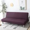 Solid Color Without Armrest Sofa Bed Cover Elastic Stretch Foldding Couch Covers Removable Washable Slipcover Living Home el