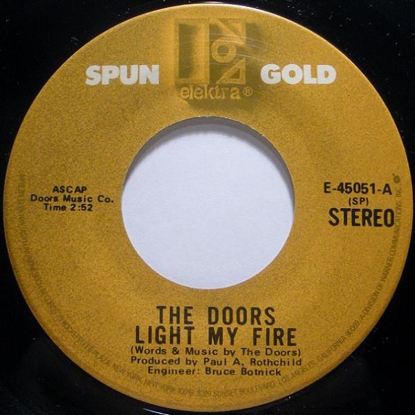 

7inch Record DOORS Light My Fire Love Me Two Times E45051 Elektra 1984 US Rock Used