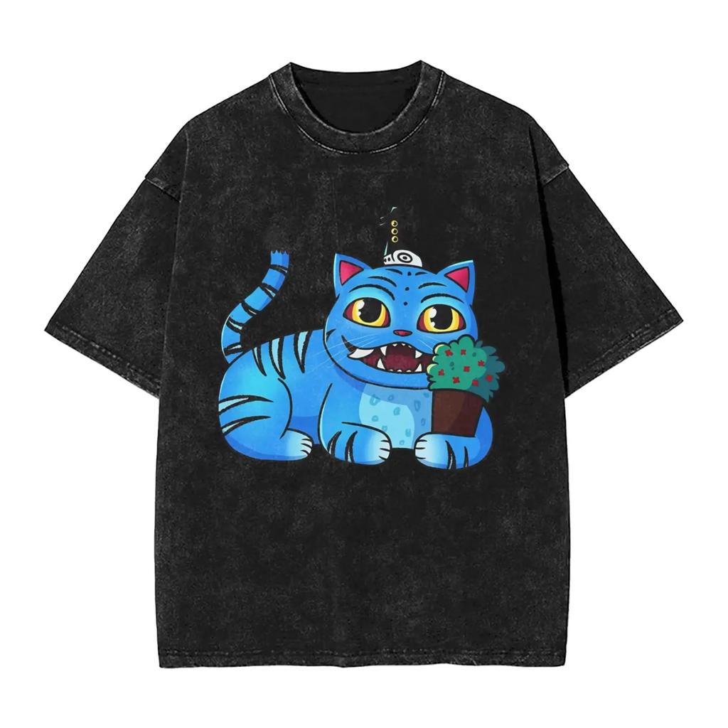 Saja Boys Kpop Demon Hunters T Shirts Hip Hop Washed Cotton Harajuku T-Shirts Novelty for Men Women Streetwear Graphic Tops