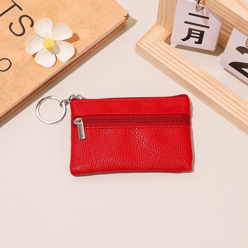 Mini Münzbörse & Schlüsselanhänger Damen Clutch – Kurze Geldbörse mit Kartenfächern