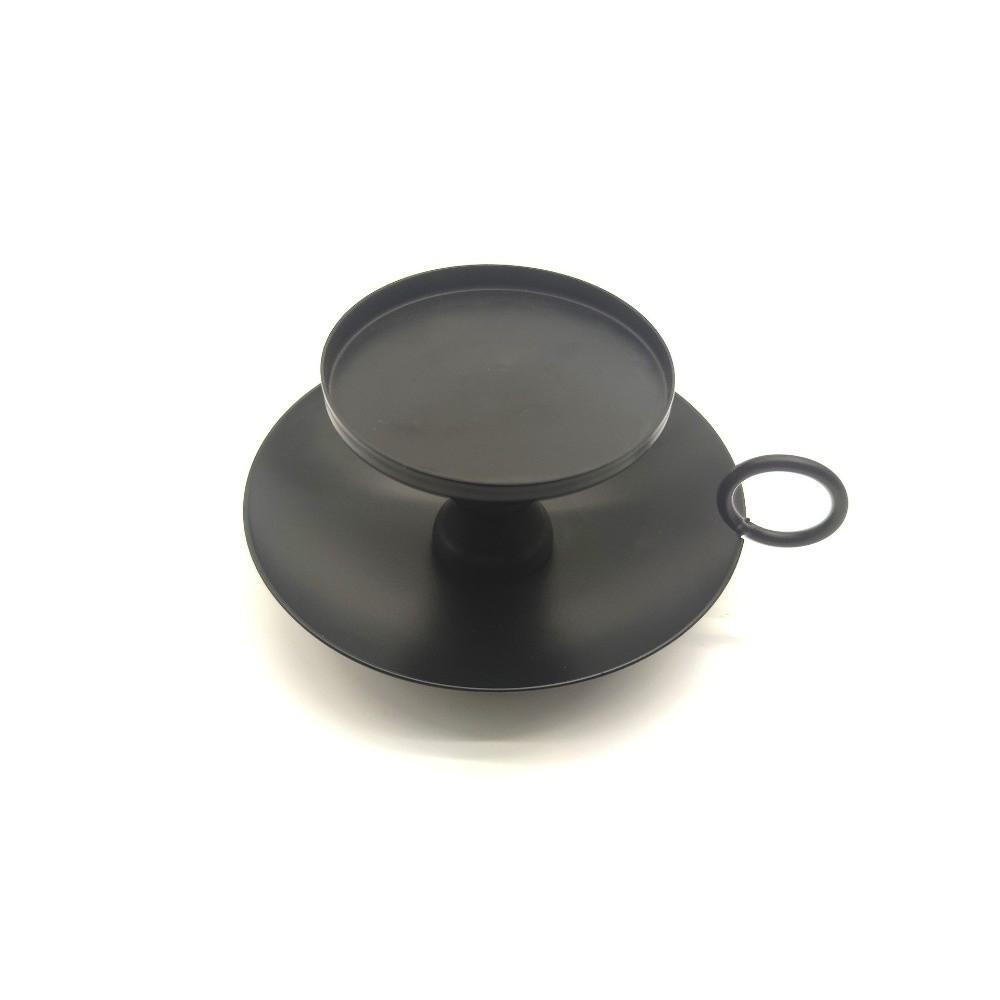 Vintage Metal Candlestick Holder With Handle Anti-slip Candle Holder Desktop Candlestick Adornment