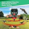 Cat Repellent Garden Ultrasonic Fox Repellant Cat Deterrent Pet Animal Deterants Solar Powered & Waterproof Flashing Light and USB Charge