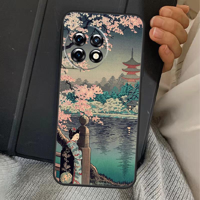 Ukiyo-e Japanese Art Case For OnePlus 13T 10T 8T 10R 12R 13R 15 13 12 11 10 9 Nord CE 5 2 3 4 Lite N20 N30 Cover