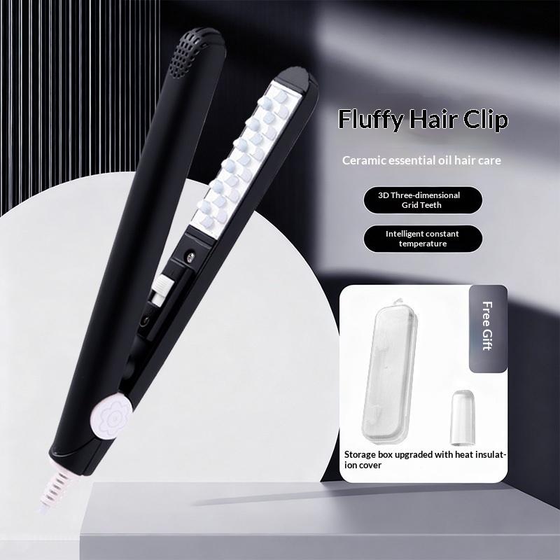Mini Pink Corrugated Plate Electric Hair Curling Iron Fast Heat Portable Hair Waver Styling Tool for Short Long Hair Daily Use A5