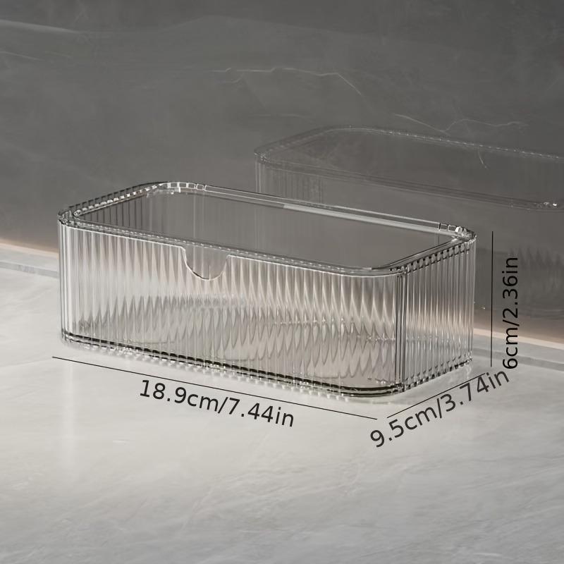 Makeup Organizer With Drawer Clear Cosmetic Storage Box Vanity Lipstick Skincare Organizer For Bathroom Makeup Storage Organizer