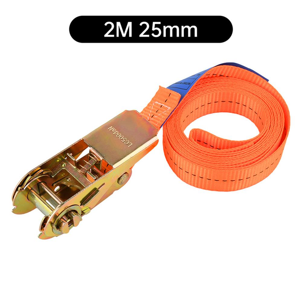 

Heavy-Duty Car & Truck Front Cargo Ratchet Strap with Metal Buckle - Adjustable, Secure Tie-Down for Safe Luggage Transport