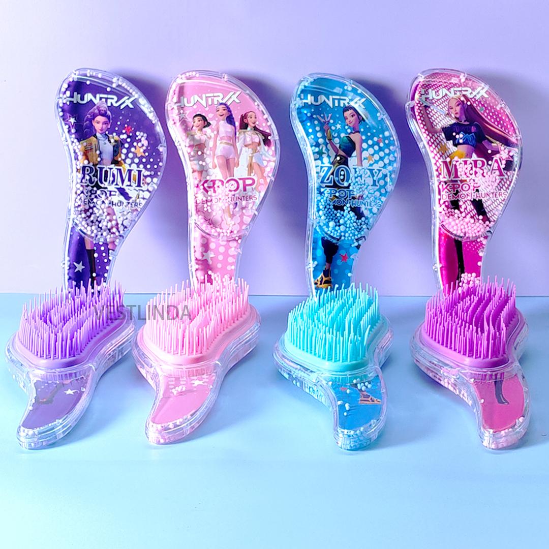 Discover Intime Women's 4/1Pcs Latest Kpop Demon Hunters Comb Cartoon Rumi Mira Zoey Air Cushion Massage Comb Anime Peripheral Student Comb Girls Birth Date