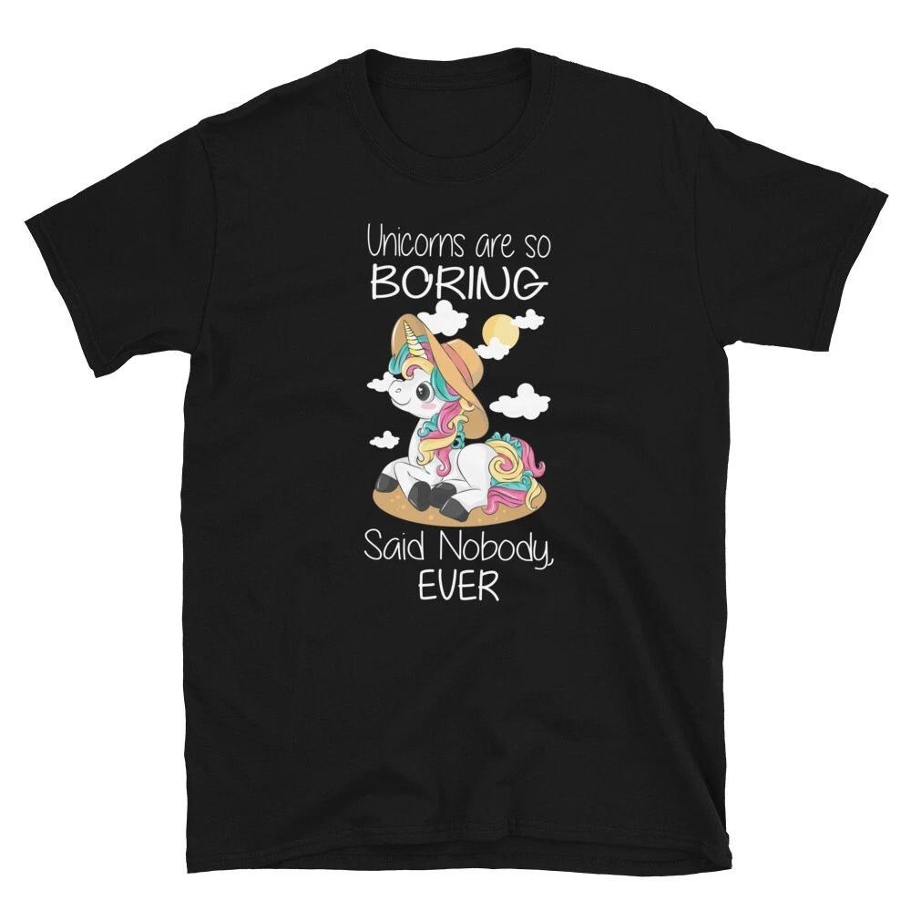 

Unicorns Not Boring T-Shirt 4XL