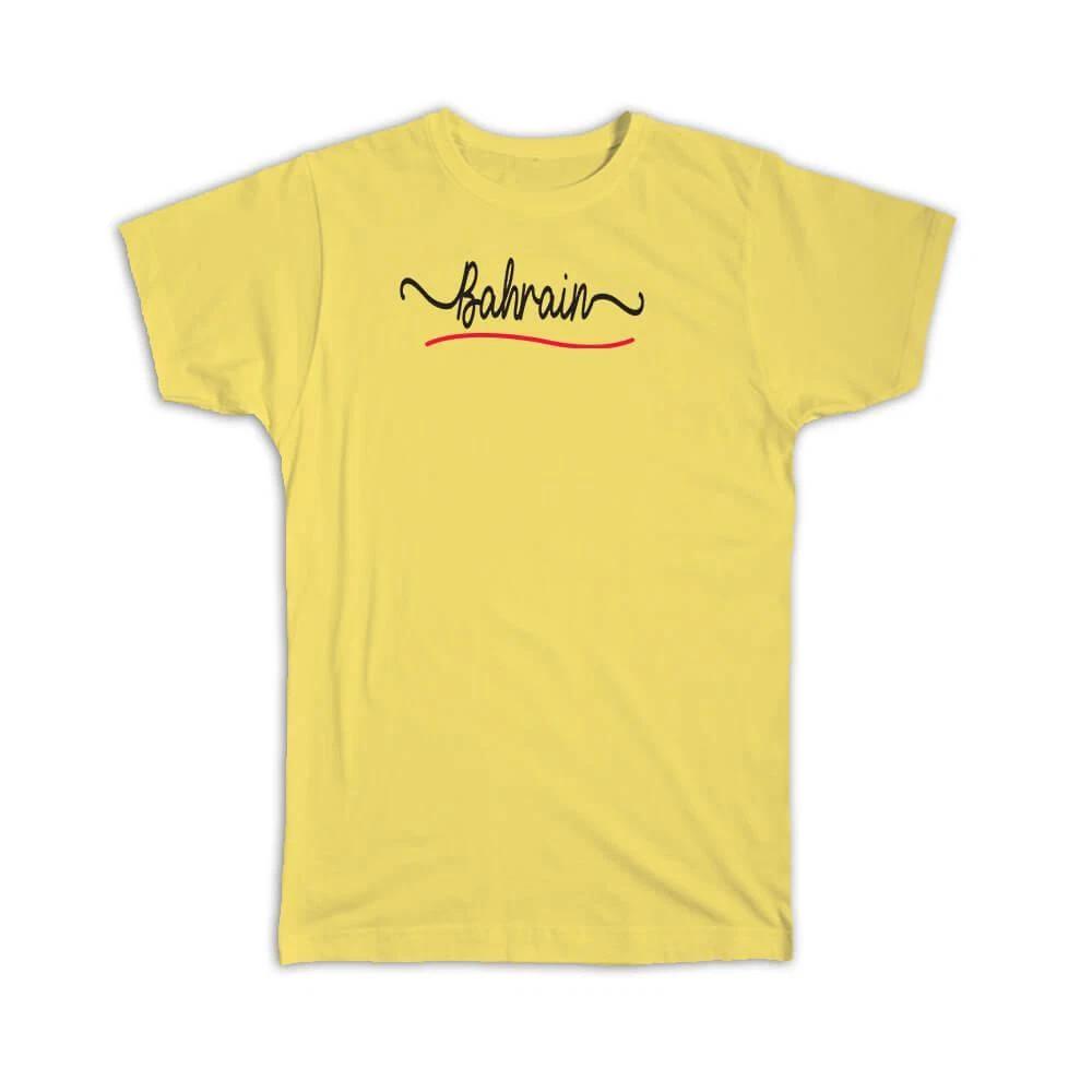 Gift T-Shirt : Bahrain Flag Colors Bahraini Travel Expat Country Minimalist S