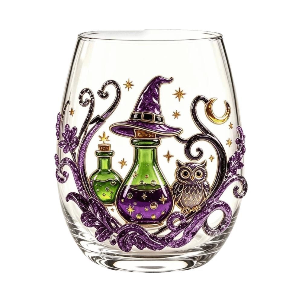 Pumpkin Tentacle Halloween Glass Skull Ghost Drinking Wine Cup Gothic Halloween Art Cup Cocktail