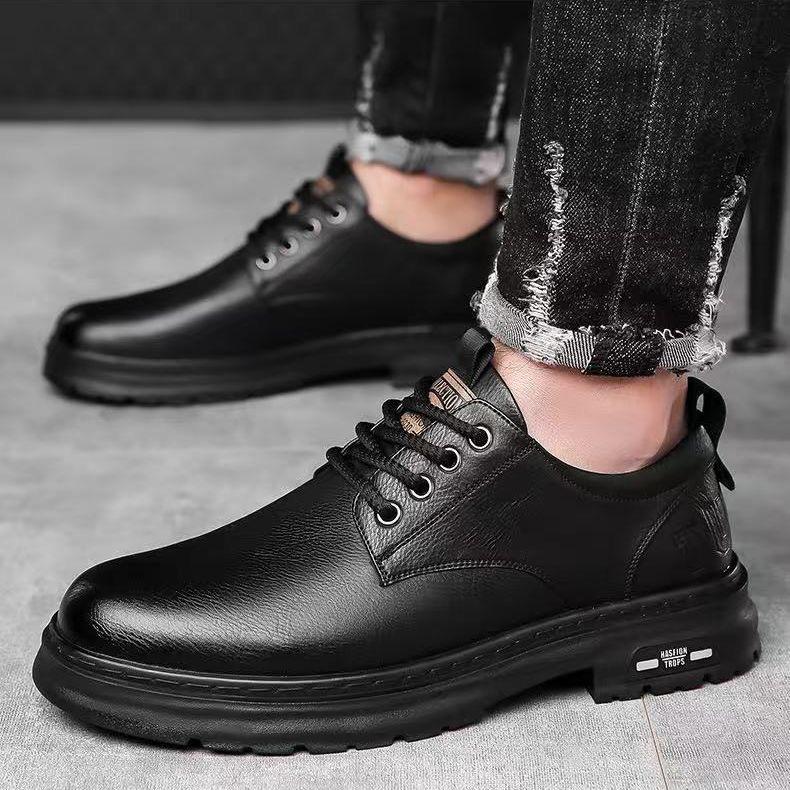 Neue Herrenschuhe - Dicksohlige Low-Top Retro-Freizeitschuhe 44 schwarz