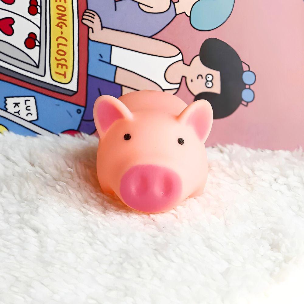 11/36 Stück Plastik Rosa Schwein Hund Gollum Genannt Stimme Haustier Spielzeug Heimdekorationen Geburtstag Geschenke Fotografie Requisiten YMY