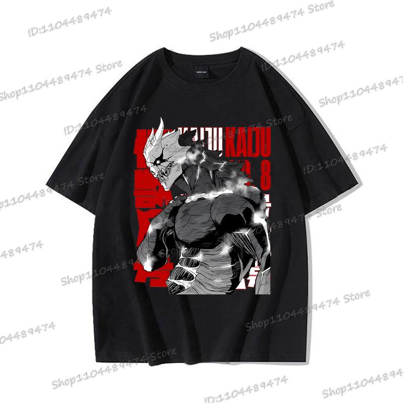 Anime Kaiju No 8 Tričko Kafka Hibino Pánské Vtipné Manga Trička Volná Kulatý Výstřih Grafická Trička Y2K Komiks Kaiju No 8 Bavlněné Tričko