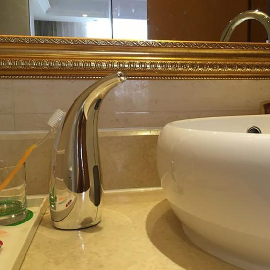 300ML Seifenspender Automatisch Auslaufsicher ABS Auto Flüssigseifenspender für Zuhause