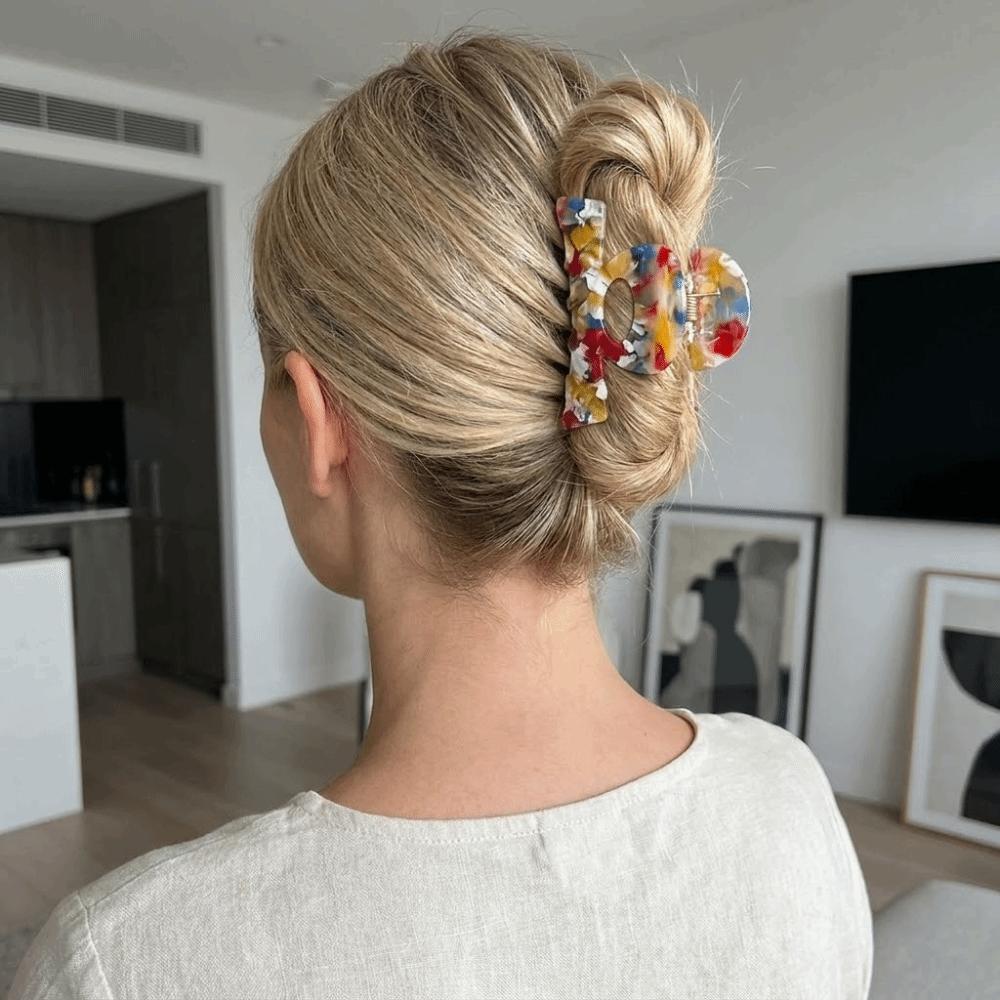 Acetate Colorful Shark Clip Small Hairpin New Ponytail Holder Women