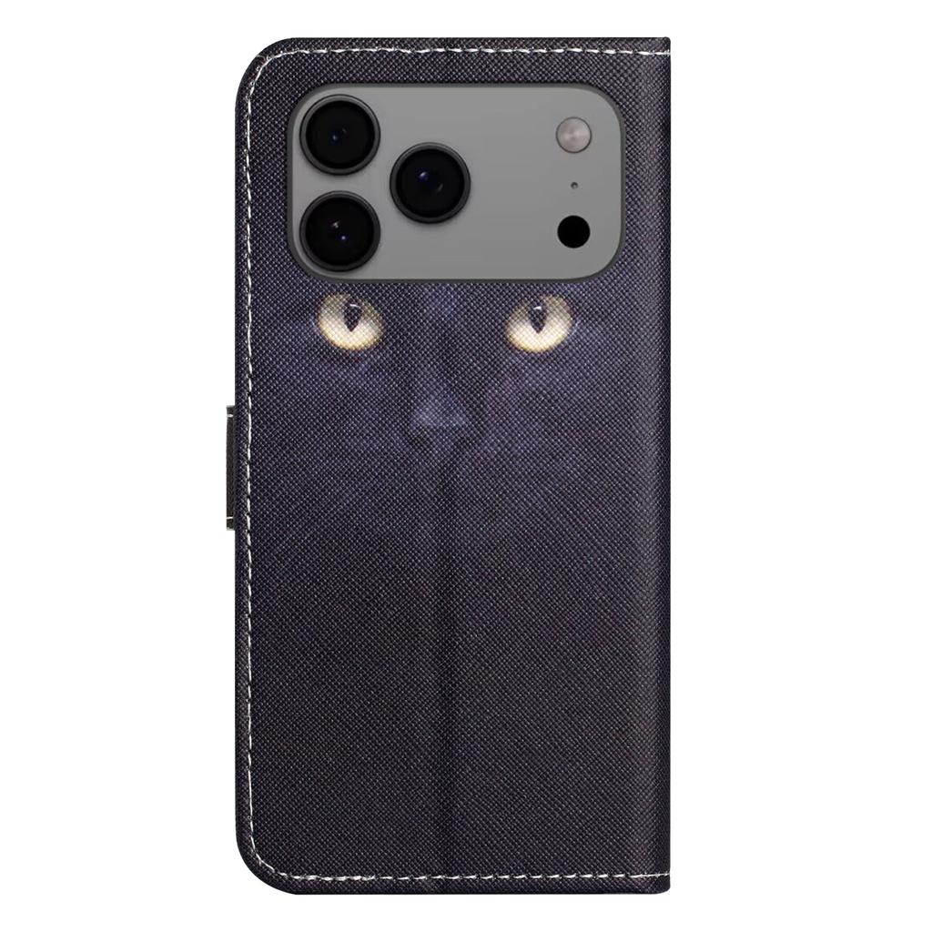 For iPhone 17 Pro Max Case Pattern Print PU Leather Wallet Phone Cover Cross Texture