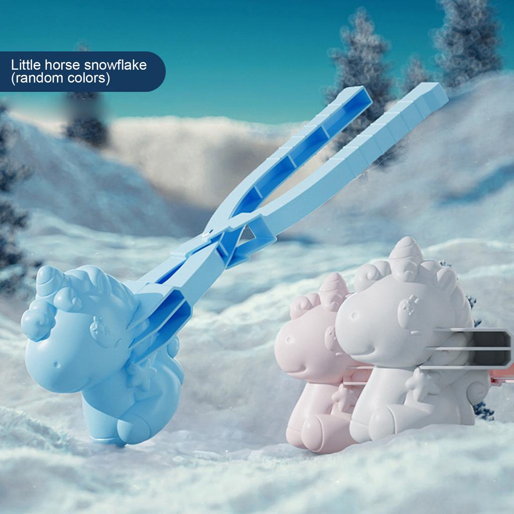 Children's Snowball Clip Snow Clip Little Love Thickened Mold Baby Winter Play Snow Tool Snowball Fight(Random Color)