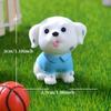 1/4pcs/Micro Landscape Resin Cute Simulation Color Puppy Gardening Ornaments Dog Home Decoration Crafts Samoyed Bichon